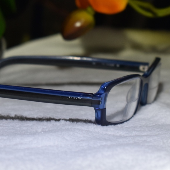 Cobalt Blue Agate Jai Kudo RX Glasses - Picture 5 of 8